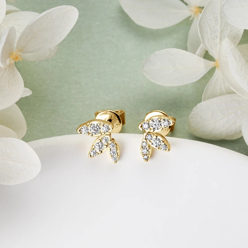 Delicate Mini Moissanite Studs – 925 Sterling Silver Piercing Earrings for Women | Melisande