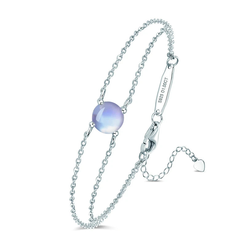 Colorful 12 Birthstone Bracelet, 6.5mm Lab Diamond Moissanite & Zircon Stones – Melisande