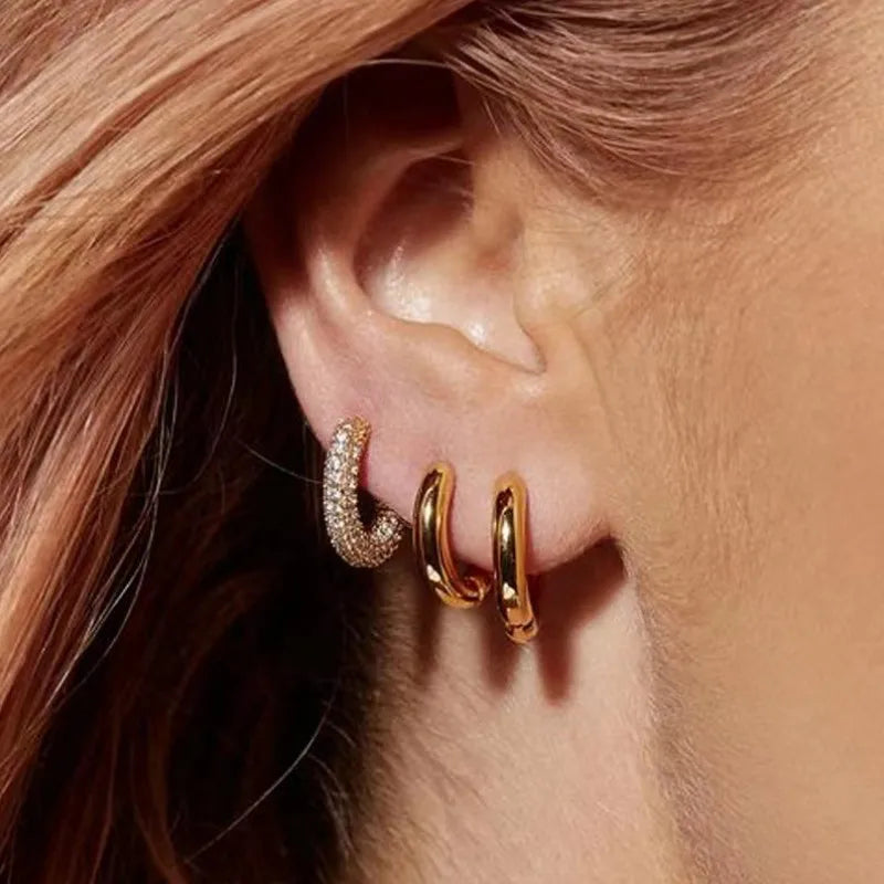 Dazzling Moissanite Hoop Earrings – 925 Sterling Silver Luxury Diamond-Inspired Jewelry for Women | Melisande