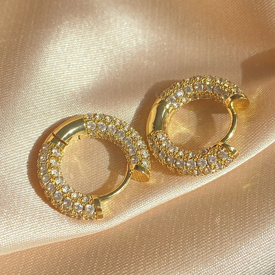 Dazzling Moissanite Hoop Earrings – 925 Sterling Silver Luxury Diamond-Inspired Jewelry for Women | Melisande