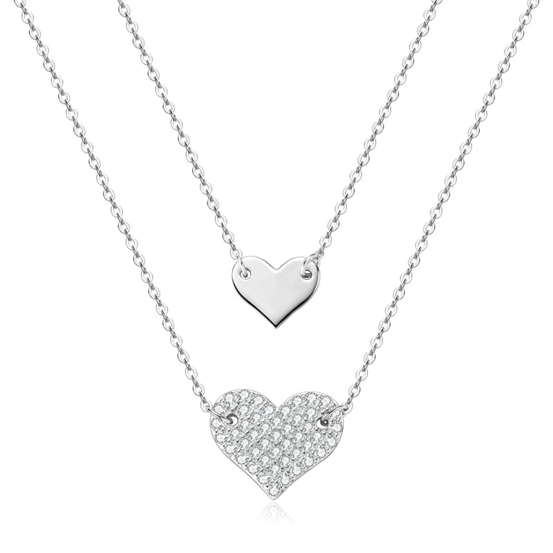 925 Sterling Silver Guide Star Pendant Necklace, Certified 3mm & 2mm Moissanite Stones – Melisande