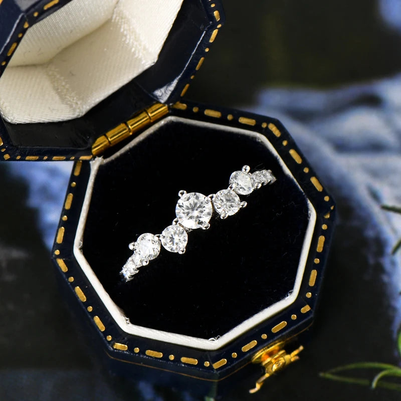 18K Gold Plated Emerald-Cut Moissanite Ring – 0.2ct D Color Rectangle Engagement & Wedding Jewelry | Melisande