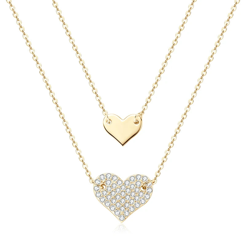 925 Sterling Silver Guide Star Pendant Necklace, Certified 3mm & 2mm Moissanite Stones – Melisande