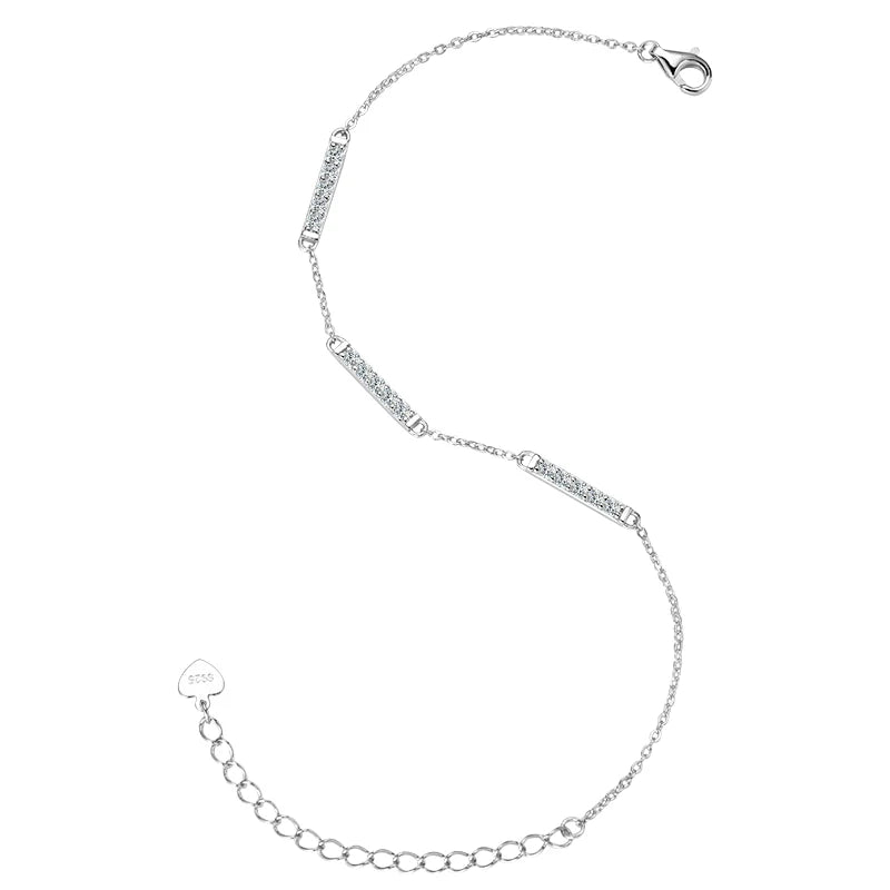 18K Gold Plated Moissanite Bracelet – 925 Sterling Silver Fashion Hand Chain Jewelry for Women | Melisande