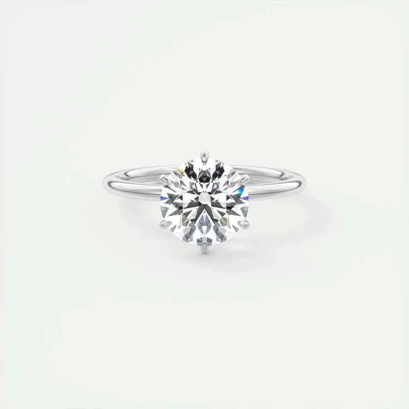 Moissanite Solitaire Ring – 925 Sterling Silver 0.5–2ct Round D Color Wedding & Engagement | Melisande