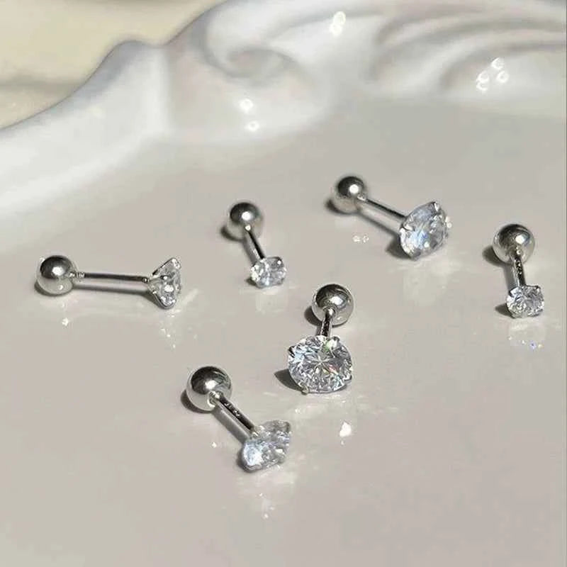 Moissanite Stud Earrings – 925 Sterling Silver D Color 4–6.5mm 4-Claw Hypoallergenic Jewelry | Melisande