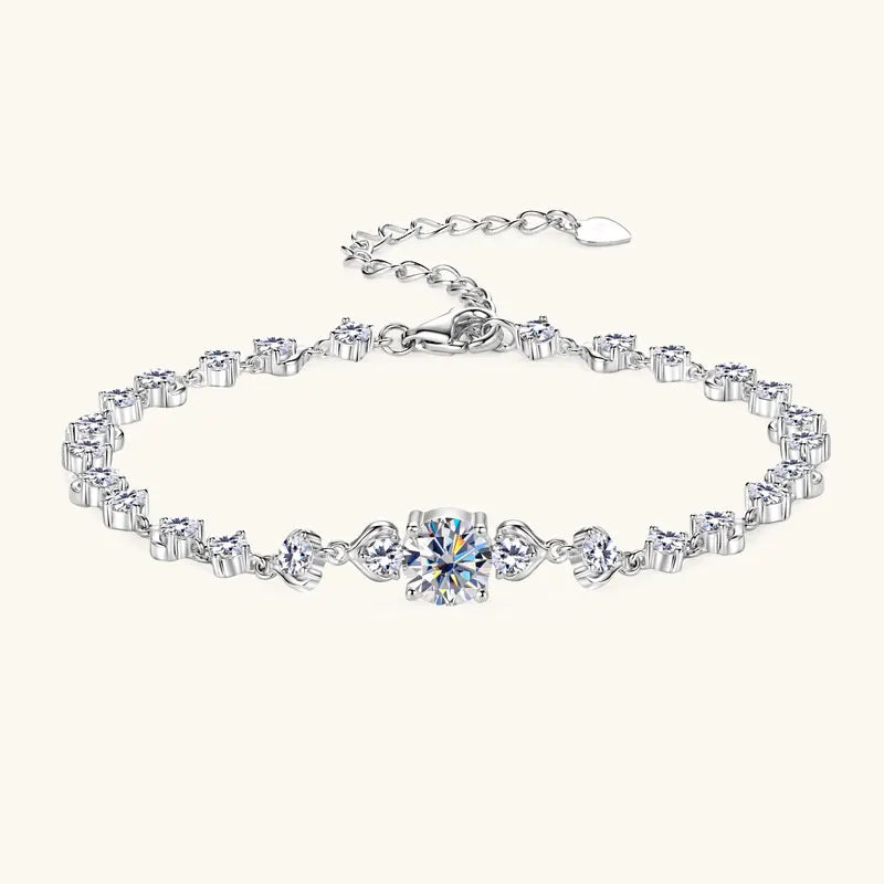 Moissanite Bracelet for Women 925 Silver 18K Gold Plated – Melisande
