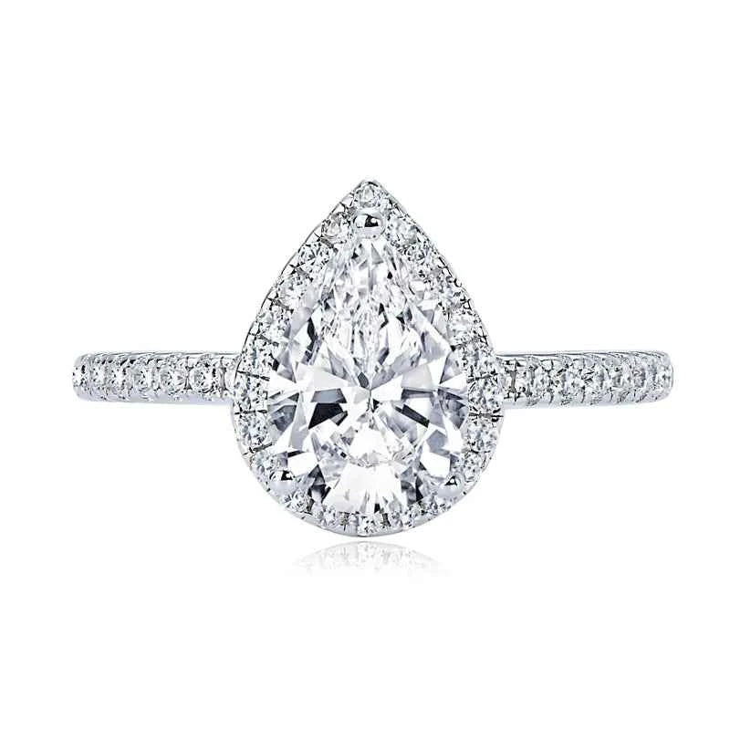 Moissanite Pear Cut Ring – 925 Sterling Silver 2.0ct Wedding & Engagement Band | Melisande