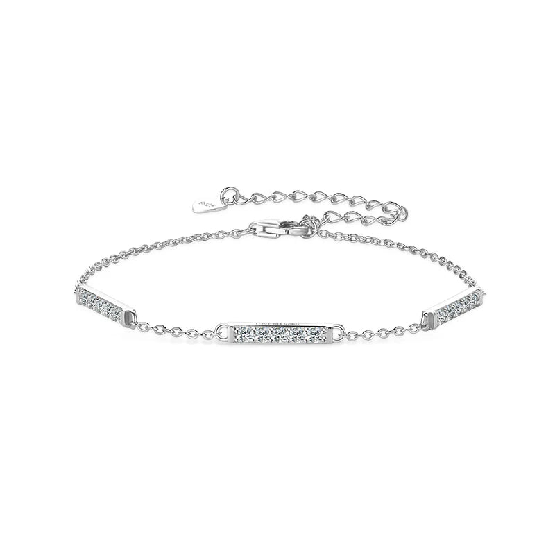 18K Gold Plated Moissanite Bracelet – 925 Sterling Silver Fashion Hand Chain Jewelry for Women | Melisande