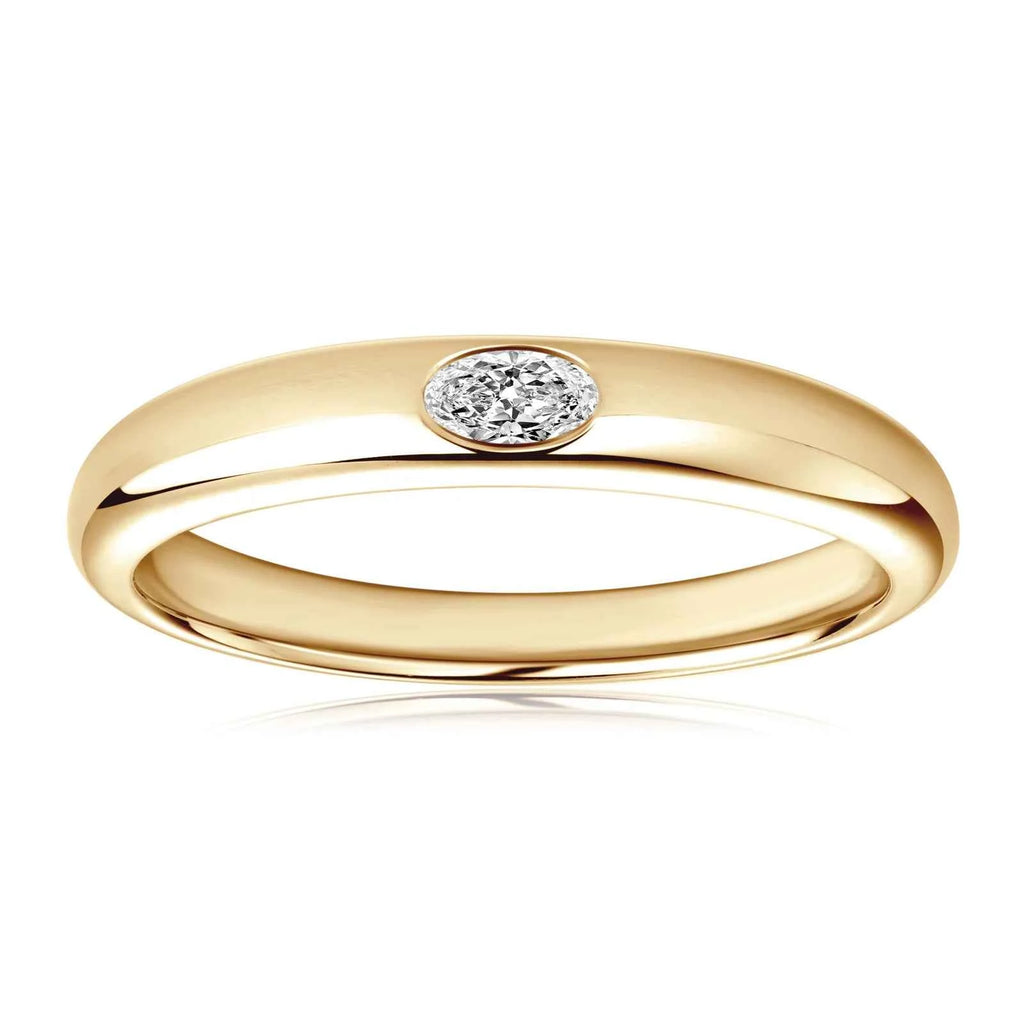 Moissanite Princess Cut Wedding Ring – 925 Sterling Silver 18K Gold Plated D Color GRA Certified | Melisande